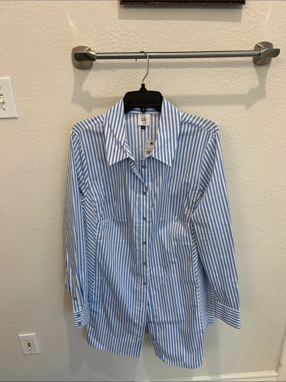 CAbi Dress Up Shirt In Ocean Stripe Style Number 6706